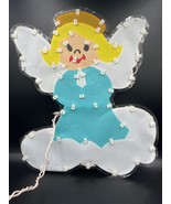 Noma Expressions Angel On Cloud 52 Light Indoor Christmas Window Decor - £14.45 GBP