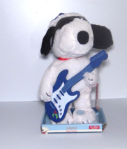 Peanuts Hiphop Snoopy Musical Sing &amp; Twist W/ Guitar Plays Linus &amp; Lucy Song NWT - £15.54 GBP