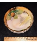 Antique Master Salt Cellar Dip Nippon Hand Painted Acorn Nut Design 3 Feet - $16.99