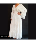 No.004 - Handmade 1X,2X,3X,4X,5X,6X,7X Plus Size Women&#39;s Clothing Kaftan... - $48.00+
