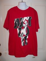 Nike Just Do It Red T-SHIRT Size M Boy&#39;s Euc - £11.48 GBP