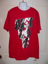 NIKE JUST DO IT RED T-SHIRT SIZE M BOY'S EUC - $15.00