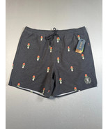 Roark Shorey Shorts Mens Black Deep Roots Floral Hemp Blend Swimwear Siz... - $736.23 MXN