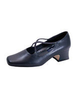 PEERAGE Mazie Women&#39;s Wide Width Criss-Cross Straps Leather Pumps - $49.95