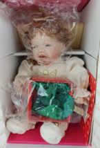 Happiness Is My First Christmas 1992 Porcelain Girl Doll Ashton Drake Galleries - $30.99