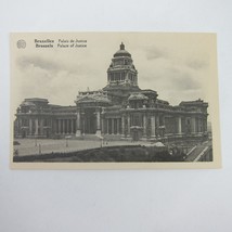 Postcard Brussels Belgium Palace of Justice Law Courts Poelaert Dome Antique - £6.25 GBP