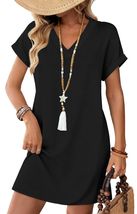 Summer Dresses for Women Casual Tshirt Dress Midi Dresses Fashion Beach - $30.80