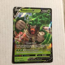 2021 Pokemon Rillaboom V Holo Trading Card SWSH014 - £2.95 GBP