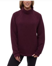 Bench. Womens Top Dark Red Pockets Stretch Moisture-Wicking Funnel Neck ... - $802.15 MXN