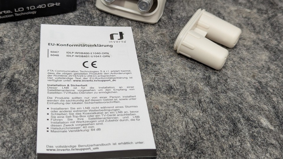 New Inverto Pro Wideband 40mm PLL LNB with Horizontal/Vertical Ports Item image 3