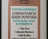 Baby Powder Pure Cornstarch Hypoallergenic w Aloe &amp; Vitamin E  9oz - £3.13 GBP
