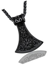 Solid Norse Axe/Axe of Perun Necklace, Nordic - £46.23 GBP