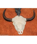 Buffalo Skull Pendant – Hand-Carved from Bone &amp; Horn - $27.48 CAD