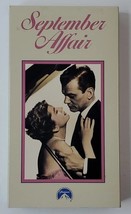 September Affair VCR Tape 1950 Film 105 Minute Movie B&amp;W Jessica Tandy  - $4.32