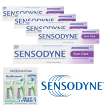 Sensodyne Toothpaste Gum Care Sensitive Teeth 100g x 5 (Free 3x Toothbrush) - £46.86 GBP