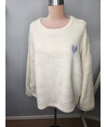 Heart 2XL Sherpa Fleece Top Oversized Bell Sleeve Lightweight Relax Fit ... - $14.26