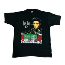 Elvis Presley Graceland Vtg 90s Usa Made T-Shirt 2XL 1992 Single Stitch Rock - £39.47 GBP