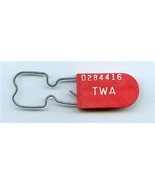 TWA Trans World Airlines Numbered In Flight Liquor Container Seal 1970&#39;s - £21.80 GBP