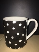 KATE SPADE LENOX 3pc PRIMROSE DRIVE Black White DOT 14oz MUG  BNWT - £39.41 GBP