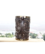 Large Antique Wooden Ritual Ceremonial Pot Handled Primitive Rare 13&quot; Ho... - £186.09 GBP