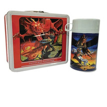 Exclusive Dungeons &amp; Dragons Players Manual Tin Lunch Box with Thermos - £46.25 GBP