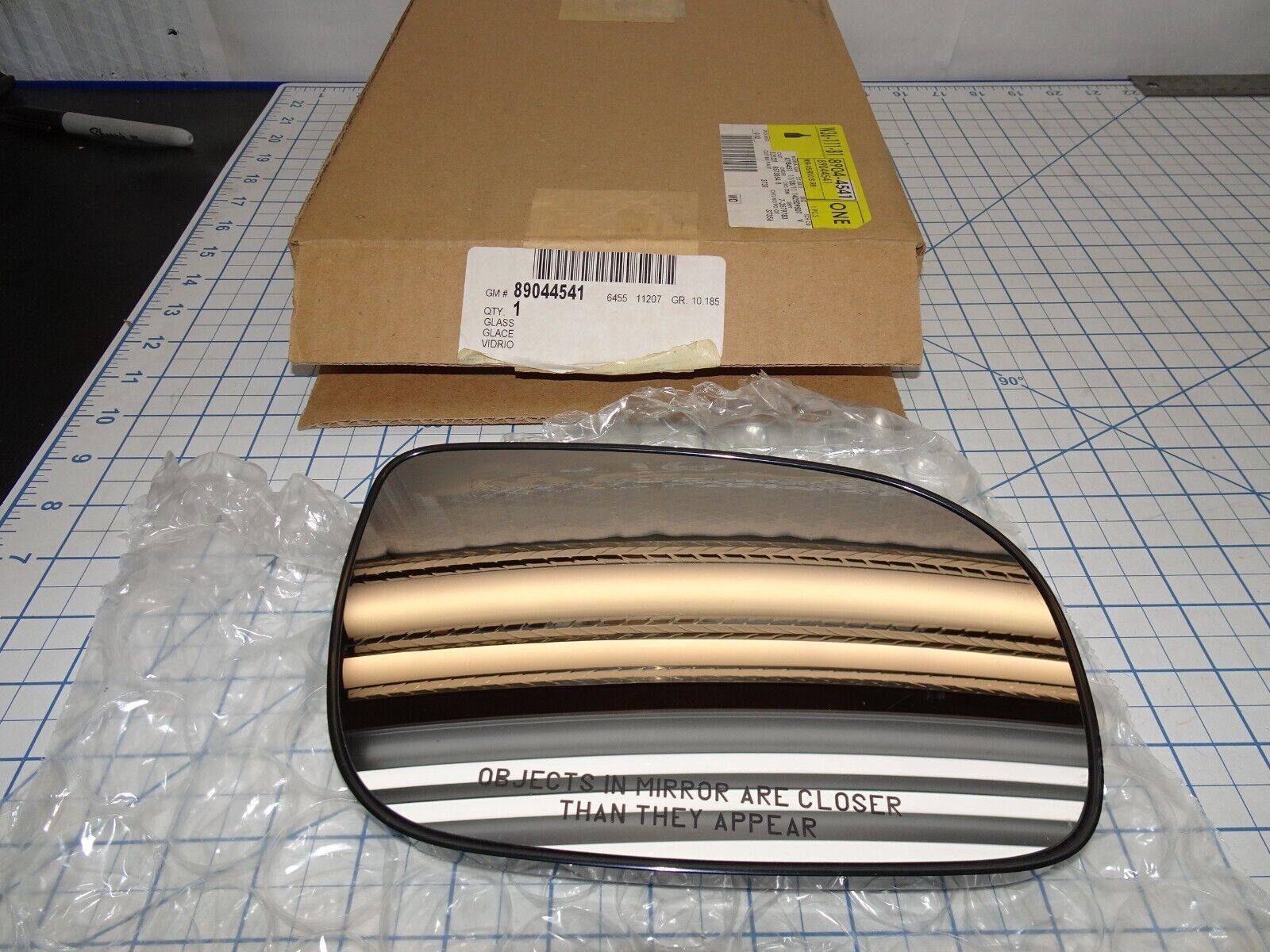 GM 89044541 Side View Mirror Glass Heated Right RH Passenger General Motors - $53.19