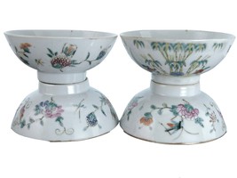 Antique Chinese Famille Rose Rice Bowl/Tea Cup set - £283.50 GBP