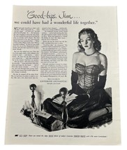 Listerine Mouthwash Toothpaste Vintage 1948 Print Ad Sexy Woman Goodbye Jim - £13.34 GBP