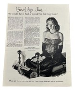 Listerine Mouthwash Toothpaste Vintage 1948 Print Ad Sexy Woman Goodbye Jim - £13.44 GBP
