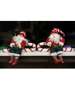Christmas Around The World Exclusive Santa Claus Candy Cane Wall Hanging... - £19.28 GBP