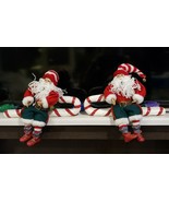 Christmas Around The World Exclusive Santa Claus Candy Cane Wall Hanging... - $24.53