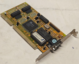 1993 16 Bit ISA VGA Card UM85C408AF 512 KB 286 386 486 DOS Retro - $45.47