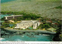 Kona Lagoon and Keauhou Beach Hotels HI Postcard PC22 - £3.98 GBP
