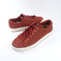 Sperry Anchor Plushwave Red Croc Lace Up Sneaker Womens Size 6.5 - £21.23 GBP