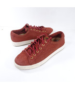 Sperry Anchor Plushwave Red Croc Lace Up Sneaker Womens Size 6.5 - £21.32 GBP