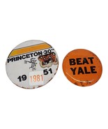 Vintage Pair Of Princeton Pins Beat Yale Ivy League 1940s 1951 - €17,00 EUR