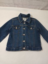 Old Navy Toddler Girls Jean Trucker Jacket 5T Dark Wash Cotton Blend Den... - £7.92 GBP