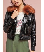 Anthropologie Vegan Leather Flight Jacket by Capulet Sz S - NWT - £73.65 GBP