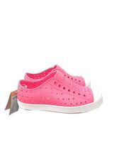 Native Shoes Kids Jefferson Slip-on Sneakers EVA Dazzle Pink/White Size C12 - $29.70