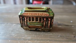 Vintage San Francisco California Toothpick Holder Vintage Cable Car Trin... - £31.27 GBP