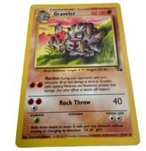 Graveler Pokémon TCG 37/62 Fossil Set Unlimited Uncommon Vintage LP - $1.45