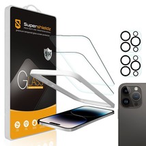 2X Tempered Glass Screen Protector for iPhone 14 Pro 6.1&quot;+Lens+Install Tray - £17.63 GBP