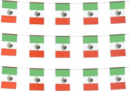 Mexico Mexican Flag Banner String Small Mini Mexico Pennant flags For Gr... - £19.77 GBP