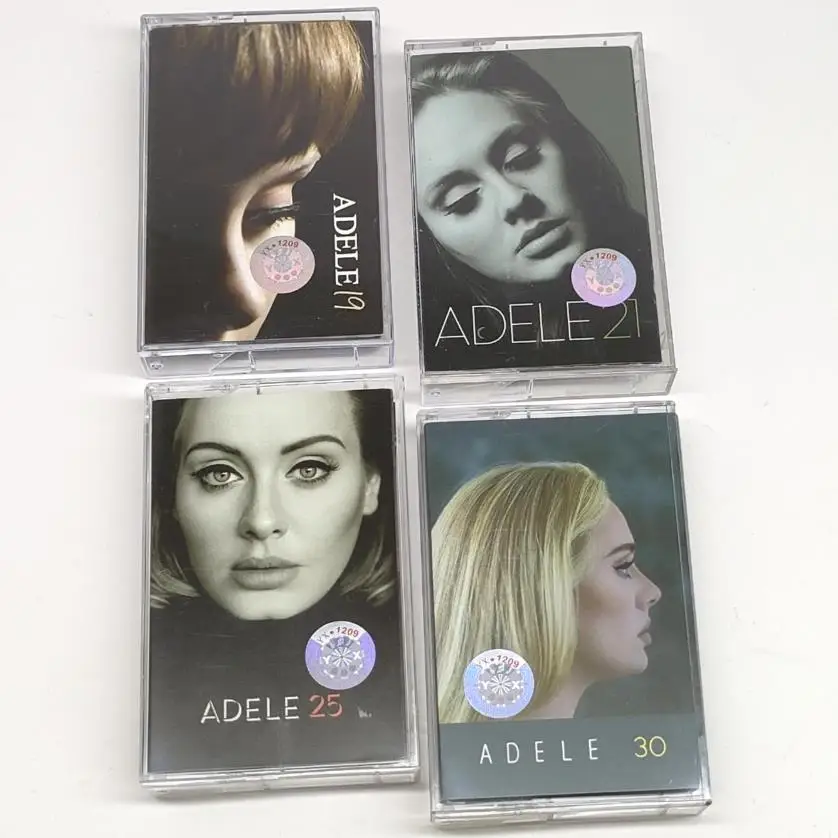 Classic Adele Adkins Music Tape 19 Album 4pcs Cassettes Cosplay Soundtracks Box - £11.48 GBP+
