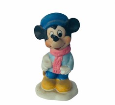 Mickey Mouse figurine vtg Walt disney japan disneyland world Schmid tiny tim hat - £23.70 GBP