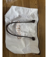 Espira By Avon White With Brown Handles Large Tote Bag New - $15.00