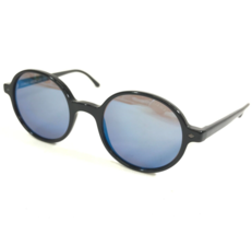 Giorgio Armani Sunglasses AR 8097 5017/04 Shiny Black Round Frames Brown Lenses - £108.20 GBP