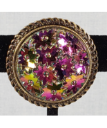 VTG 1940&#39;s Western Germany Iridescent Molded Art Glass Scarf Dress Clip ... - $797.94 MXN