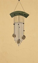 Asian Styled Wind Chimes Metal and Wood 18" Long Zen Music Garden Serene Porch image 2