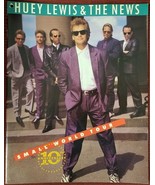 HUEY LEWIS - 1988 TOUR BOOK CONCERT PROGRAM + TICKET STUBS - VG WITH PUN... - £14.09 GBP